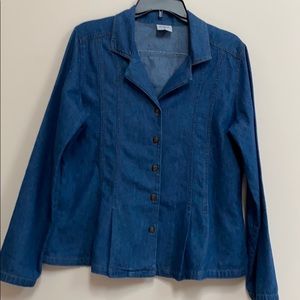 CMC Color Me Cotton denim shirt sz L